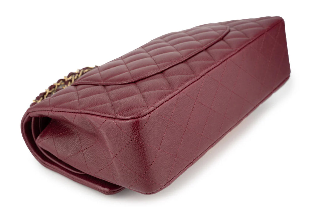 Chanel Medium Classic Flap Caviar Burgundy Champagne GHW