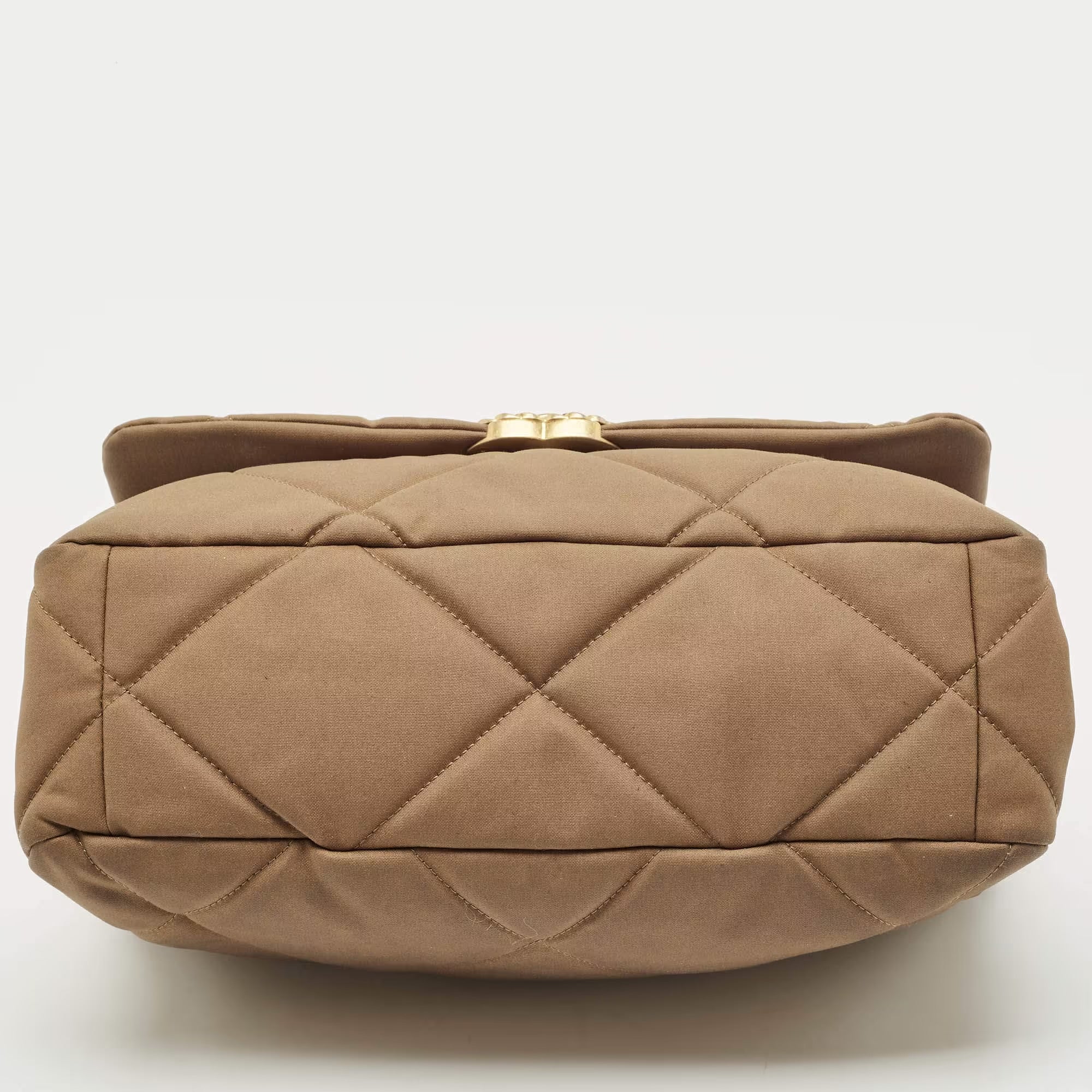 Chanel 19 Small Brown Nylon Shoulder Bags
