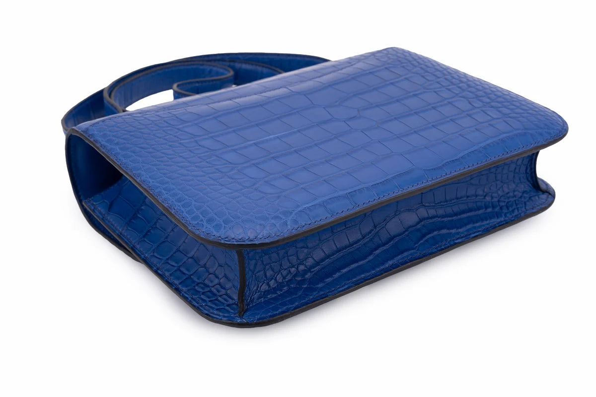 Hermès Constance 24 Exotic Mississippiensis Bleu Royal PHW