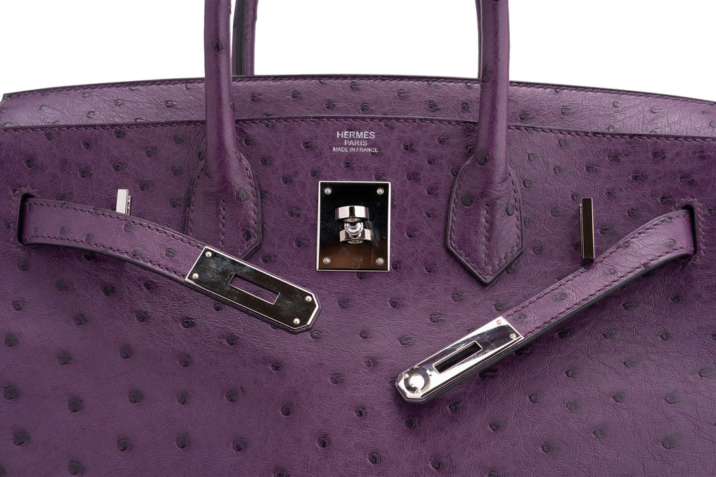 Hermès Birkin 30 Ostrich Violine PHW