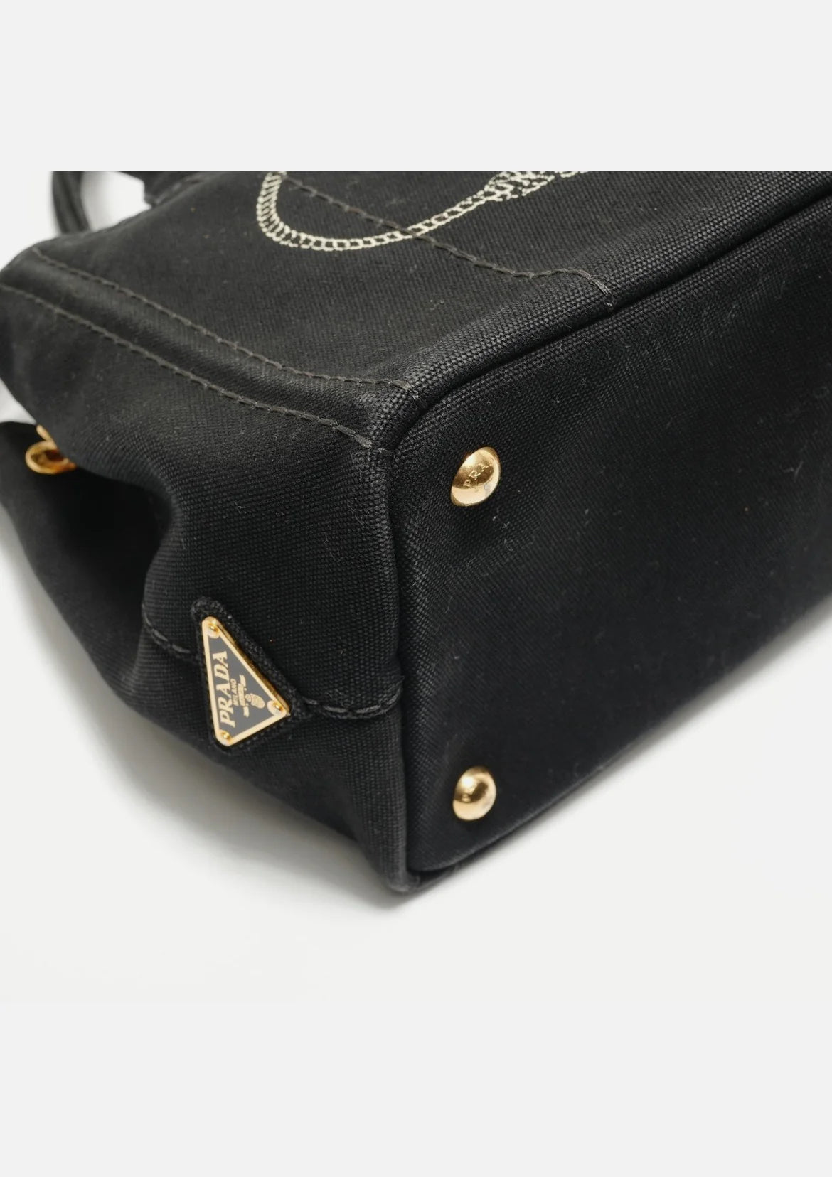 PRADA Canapa SS 2WAY Handbag black