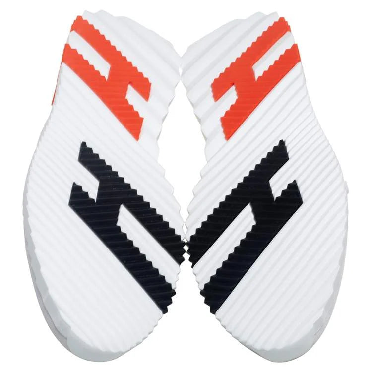Hermes White Suede and Fabric Bouncing Sneakers Size 46