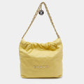 Chanel 22 Medium Yellow Quilted Caviar Leather Bag