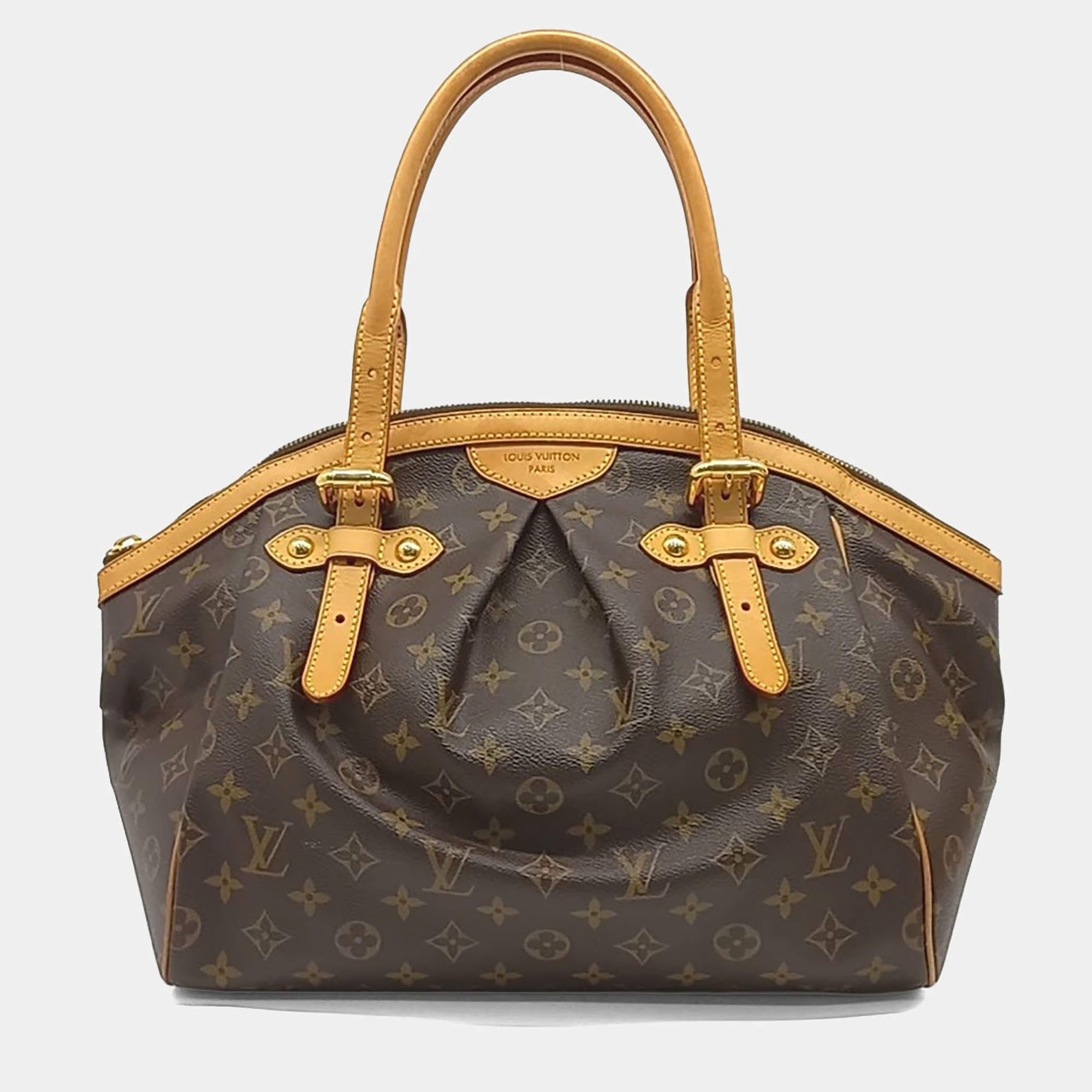 Louis Vuitton Monogram Tivoli Brown Coated Canvas GM Bag
