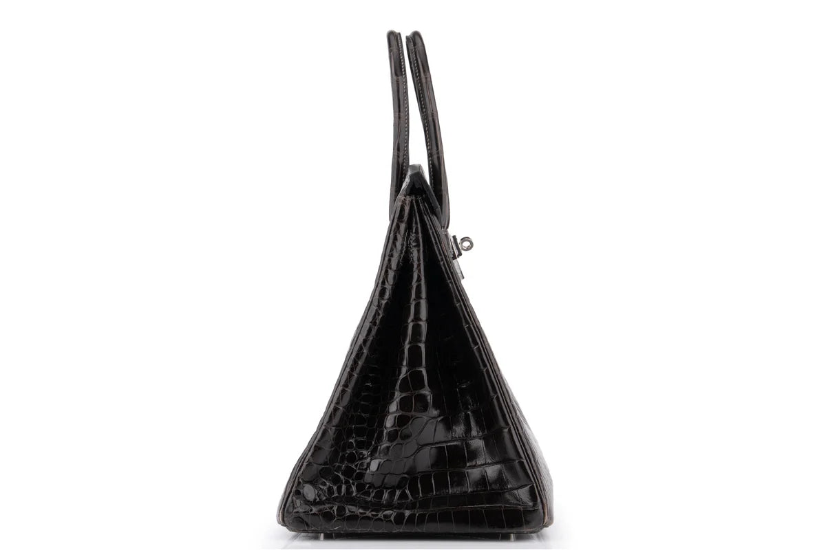 Hermès Birkin 35 Crocodile Porosus Noir PHW