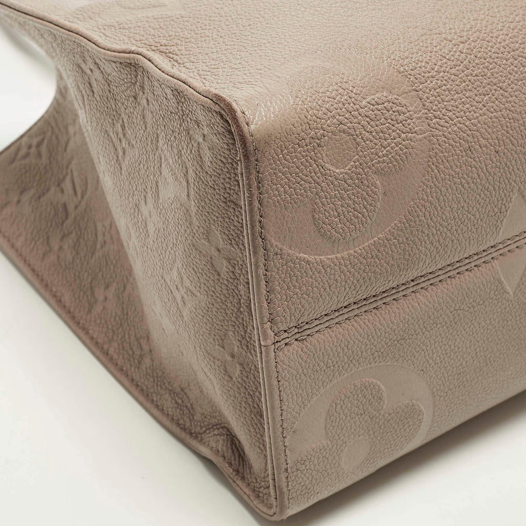 Louis Vuitton Onthego MM Beige Giant Empriente Leather Bag