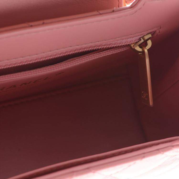Chanel Pink Leather Kelly Shopping Bag