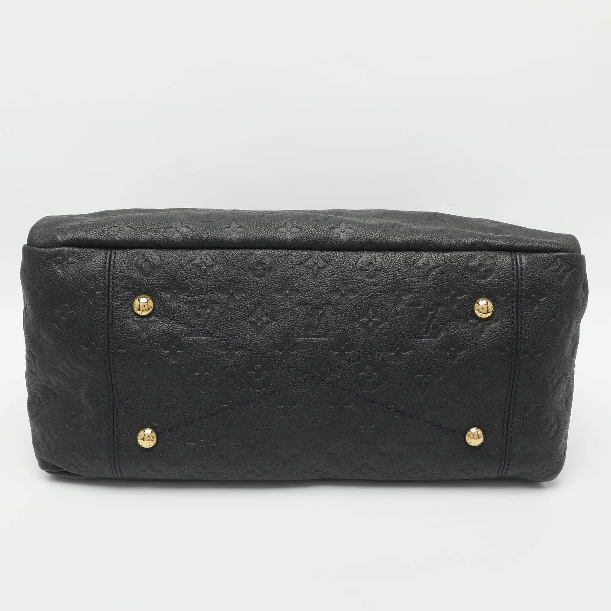 Louis Vuitton Artsy MM Bleu Infini Empreinte Leather Bag