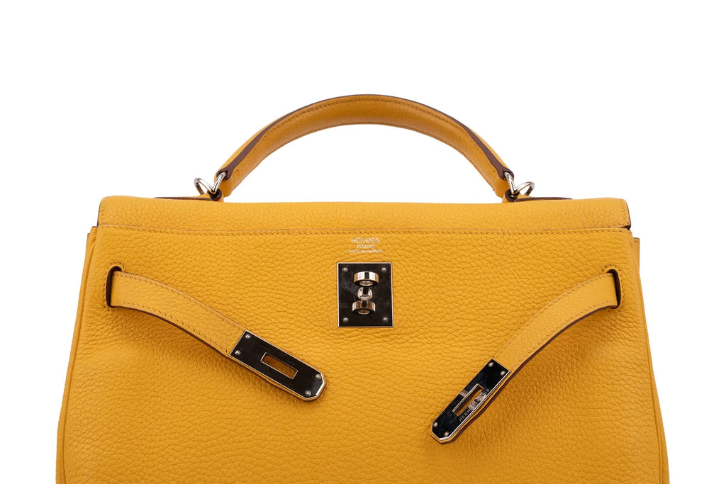 Hermès Kelly 32 Togo Soleil PHW