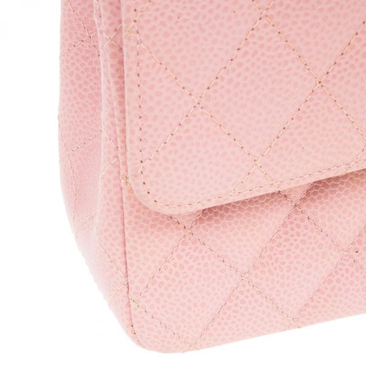 Chanel Pink Caviar Medium Double Flap Bag