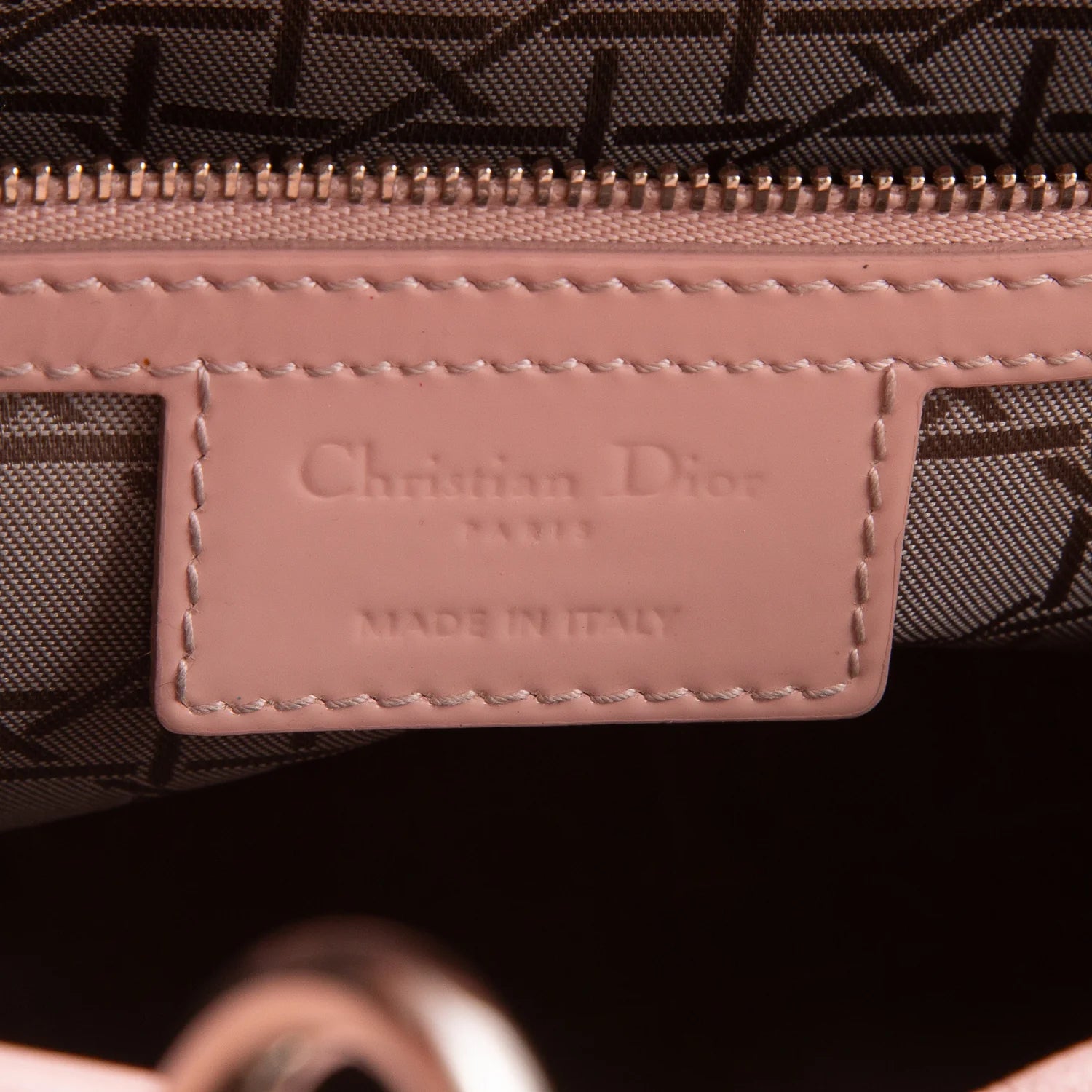 Dior Pink Cannage Patent Leather Large Lady Dior