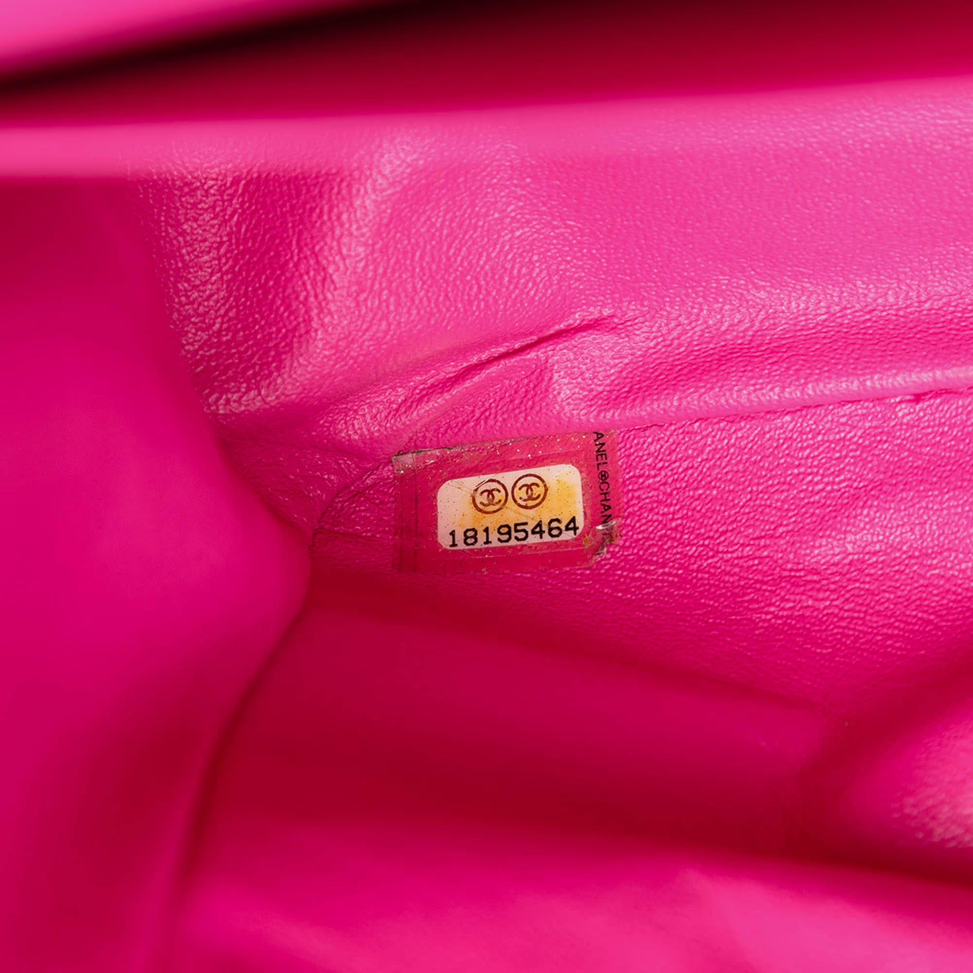 Chanel Pink Jumbo Classic Caviar Double Flap