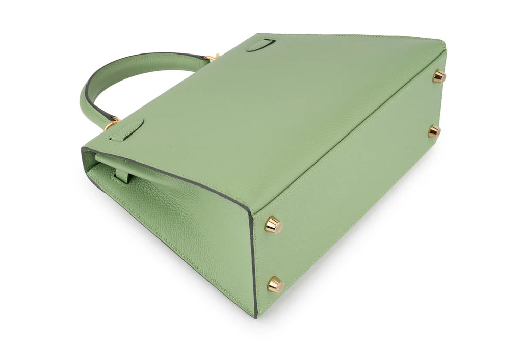 Hermès Kelly 25 Epsom Vert Criquet GHW