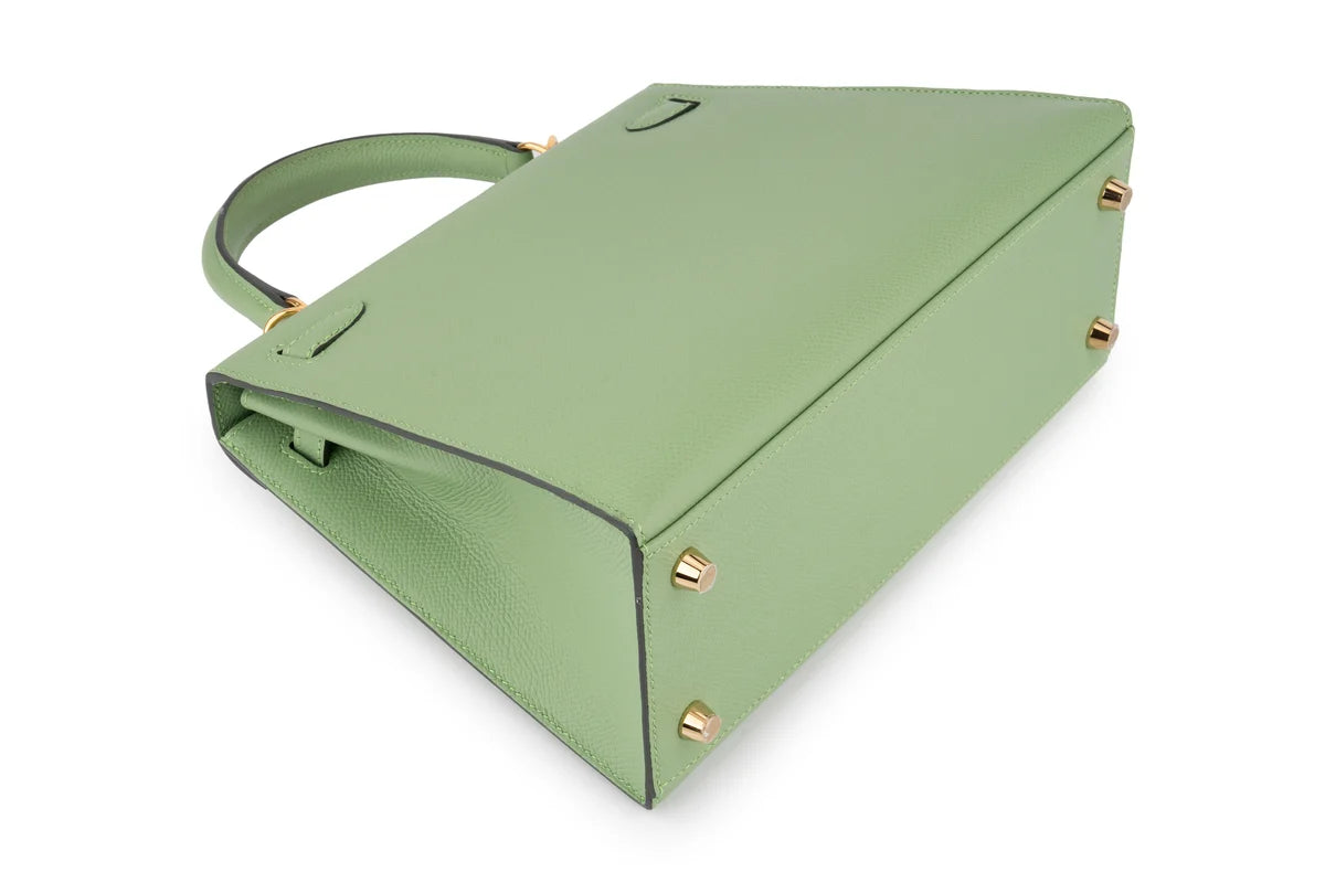 Hermès Kelly 25 Epsom Vert Criquet GHW