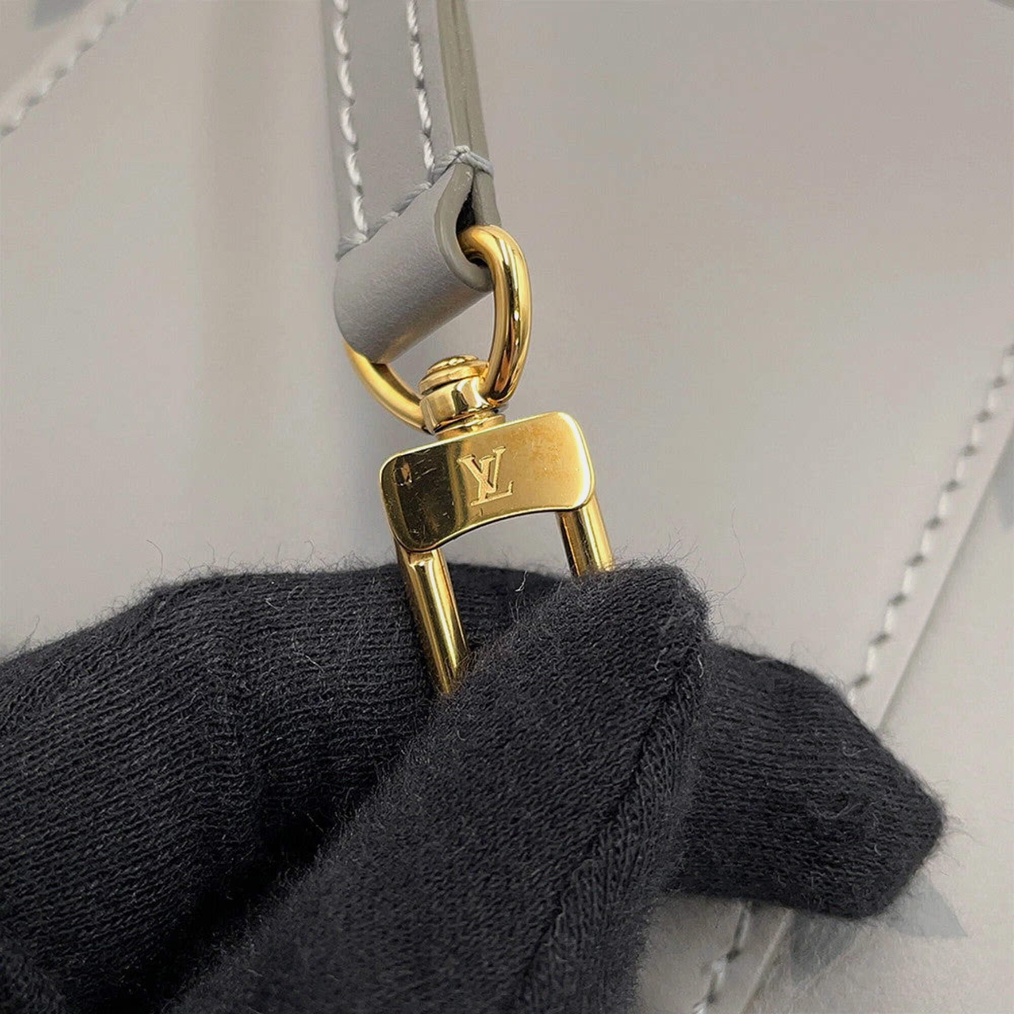 Louis Vuitton Vanity Chain Pouch Trianon Grey Calf Leather