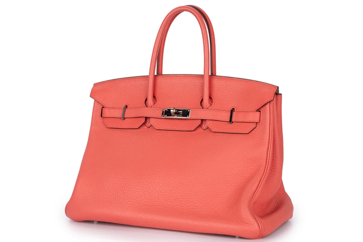 Hermès Birkin 35 Clemence Bougainvillea PHW