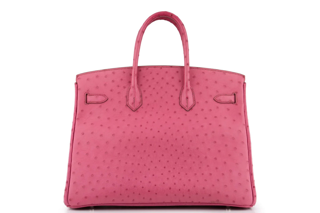 Hermès Birkin 35 Ostrich Rose Poure PHW