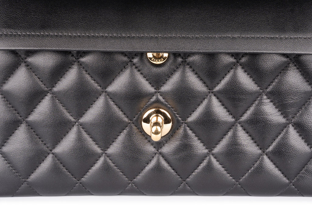 Chanel Mini Flapbag Lambskin Black GHW