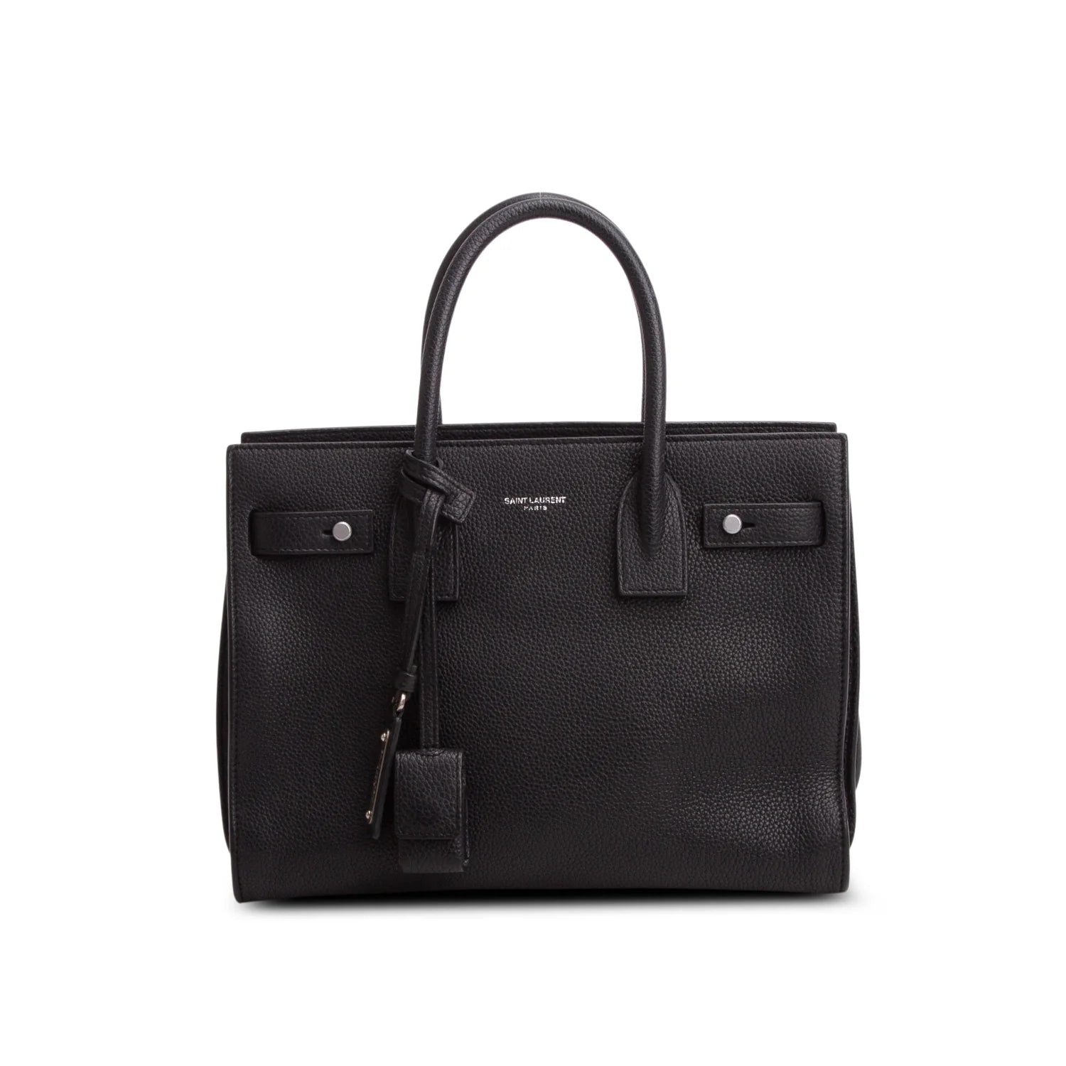 Saint Laurent Black Grained Leather Baby Sac De Jour