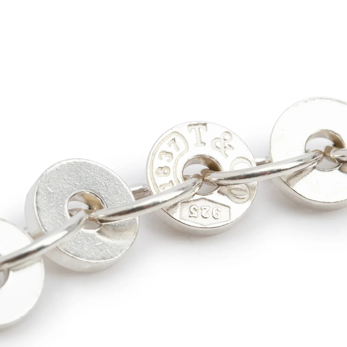 Tiffany & Co Sterling Silver 1837 Circle Link Bracelet