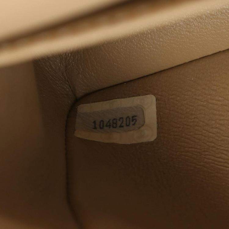 Chanel Classic Medium Beige Lambskin Leather Shoulder Bag