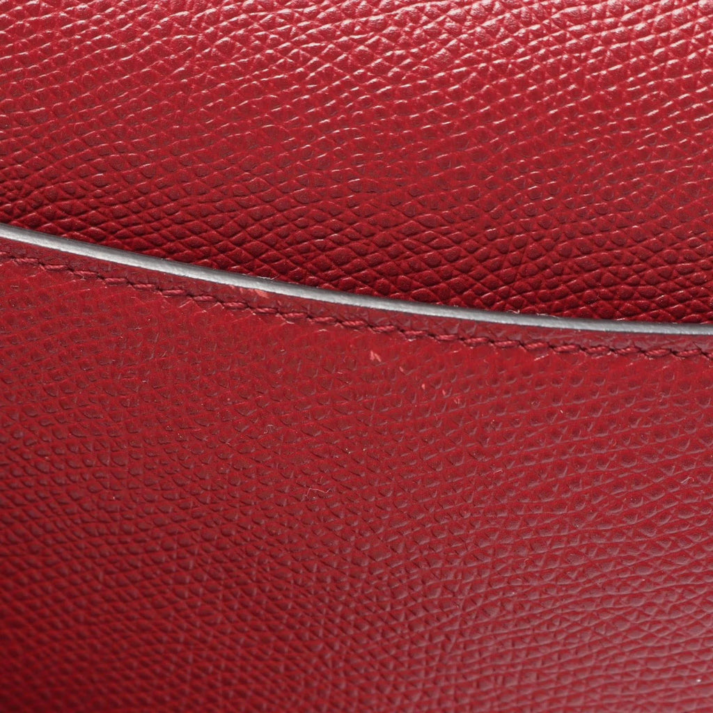 Christian Dior Saddle Mini Bordeaux Grained Calfskin Shoulder Bag