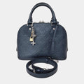 Louis Vuitton Black Leather Empreinte Alma BB M26686