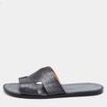 Hermès Grey Crocodile Leather Izmir Flats Size 40