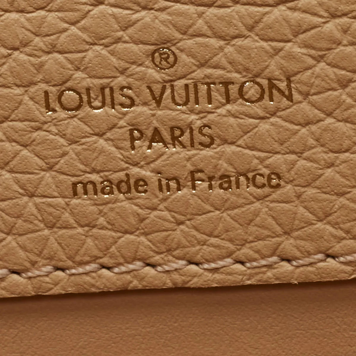 Louis Vuitton Capucines Mini Beige/Black Leather and Python Top Handle Bag