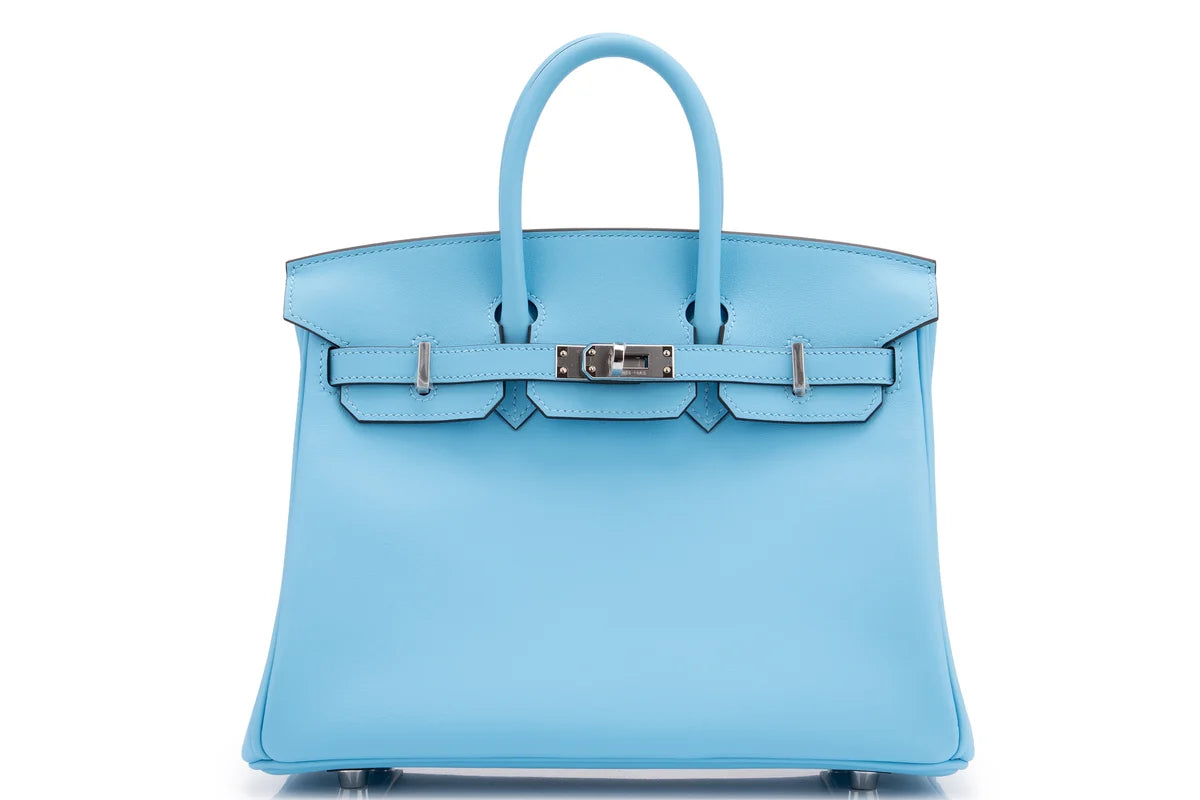 Hermès Birkin 25 Swift Blue Celeste PHW