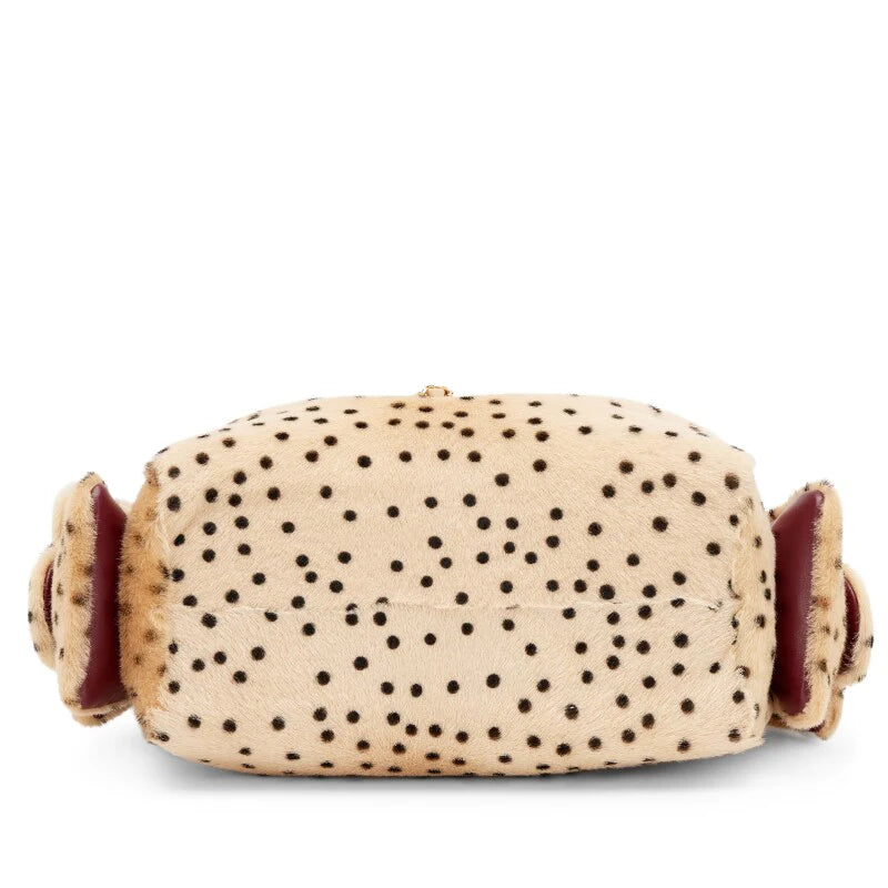 Chanel 25 mini furry cheetah bag