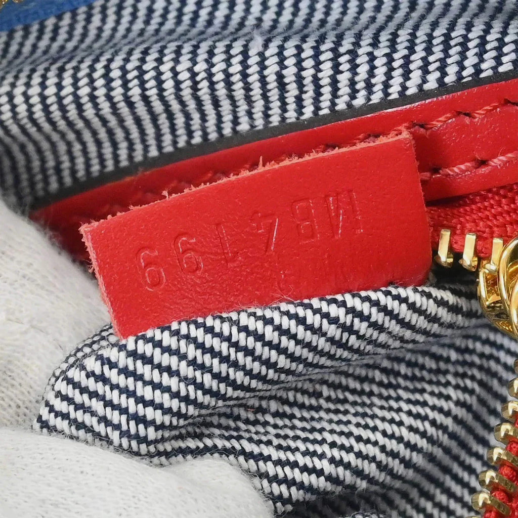 Louis Vuitton Speedy Bandouliere 30 Blue Denim Satchel Bag