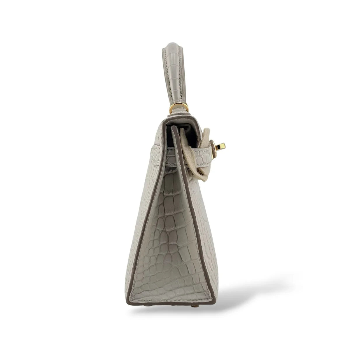 Hermes Kelly Mini Beton Matte Alligator GHW