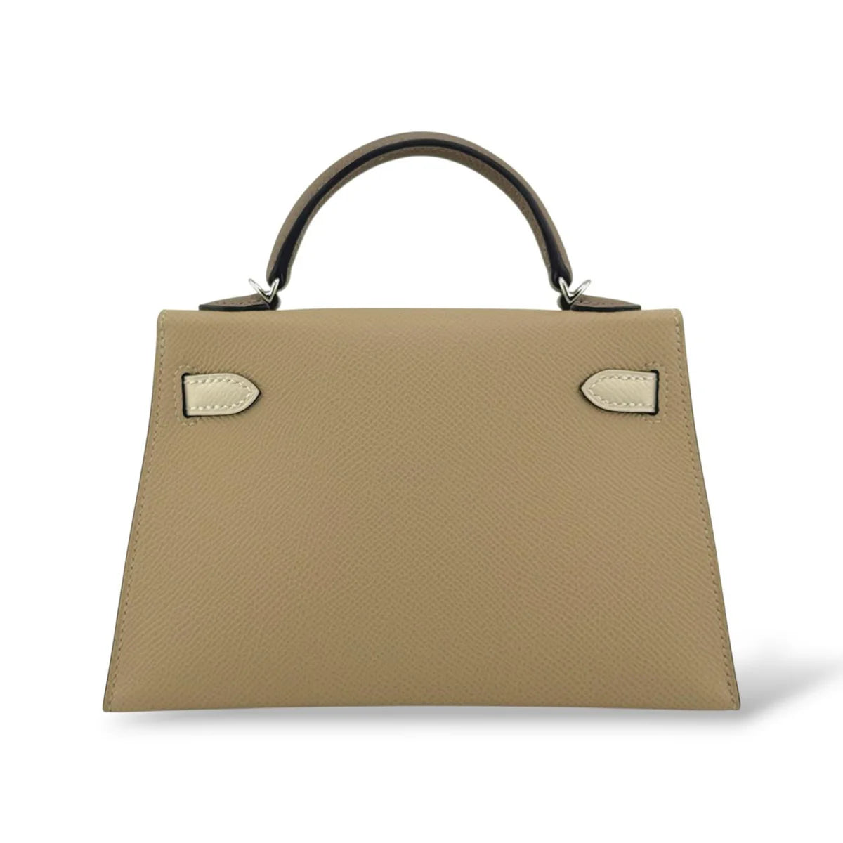 Hermes Kelly Mini Tricolor Tench/Craie/Etoupe Epsom PHW