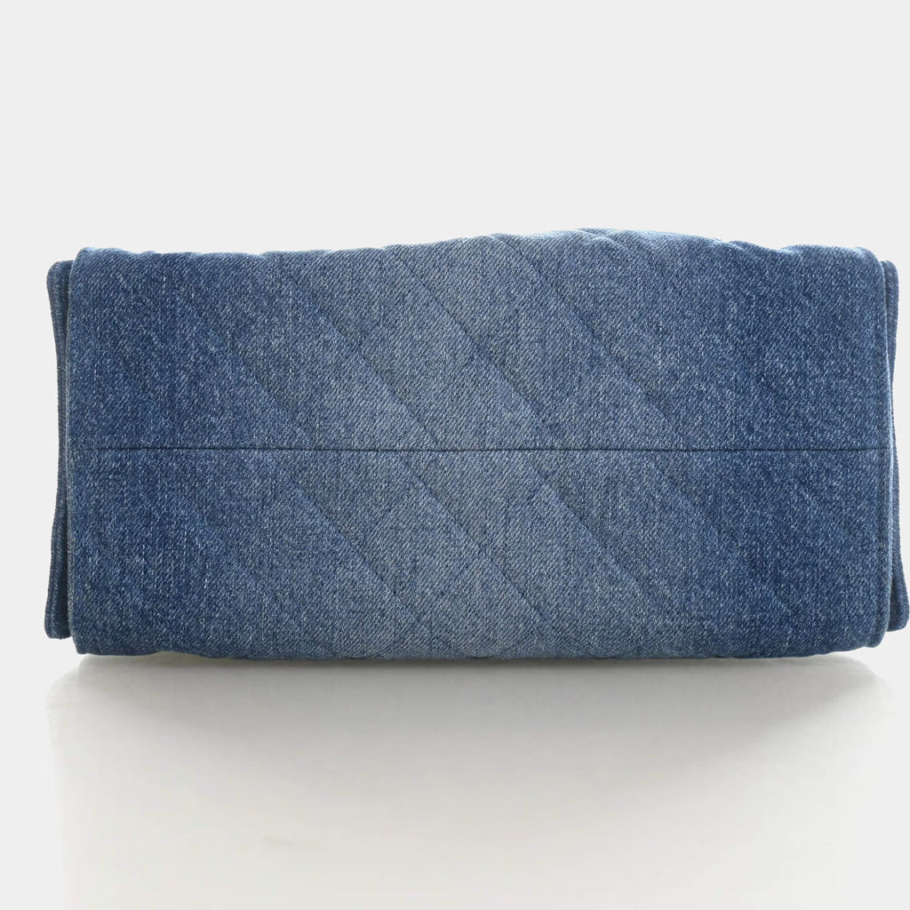 Chanel Small 25 Blue Washed Denim Hobo Bag