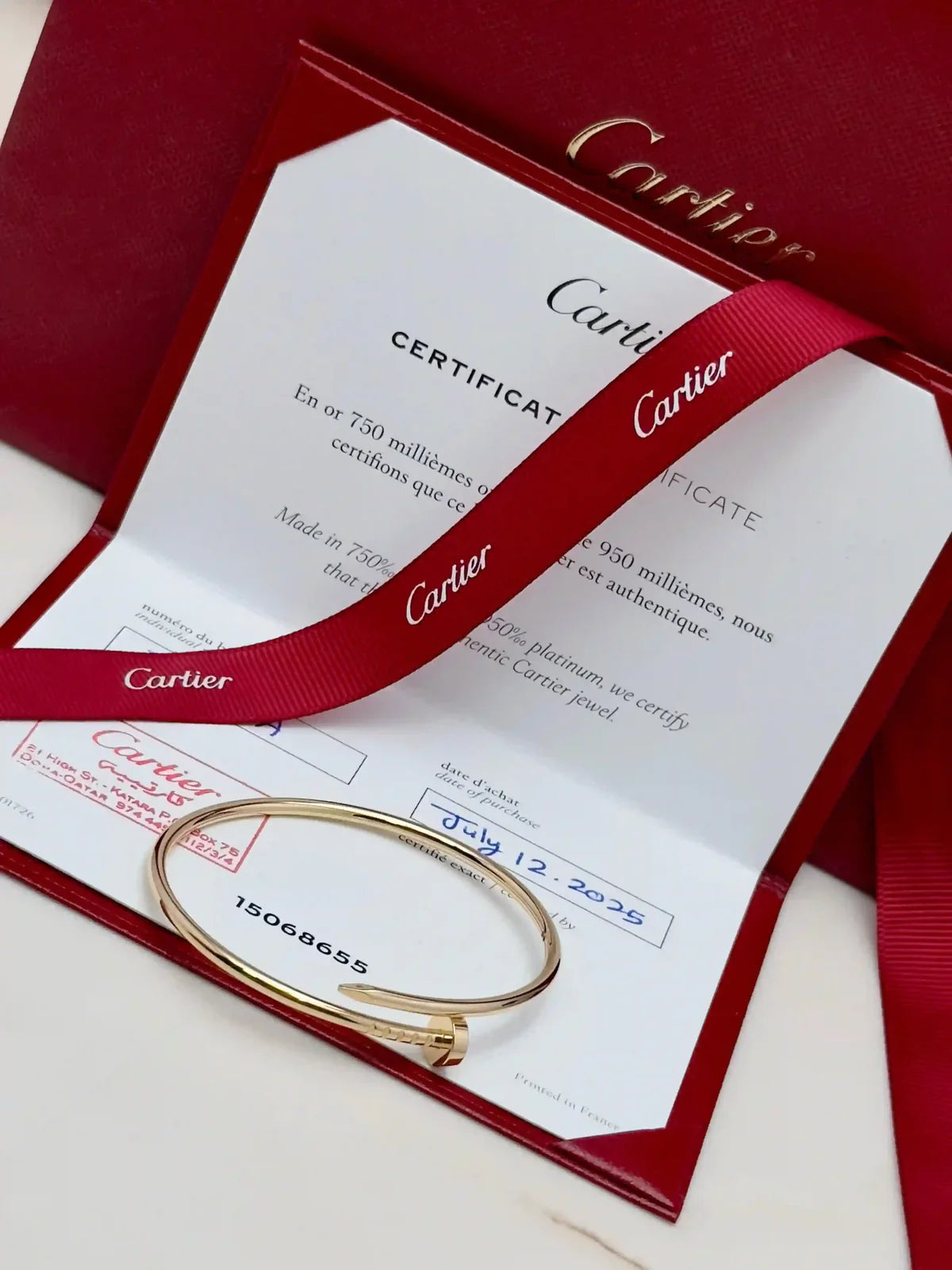Cartier Juste Un Clou Small Model Size 16