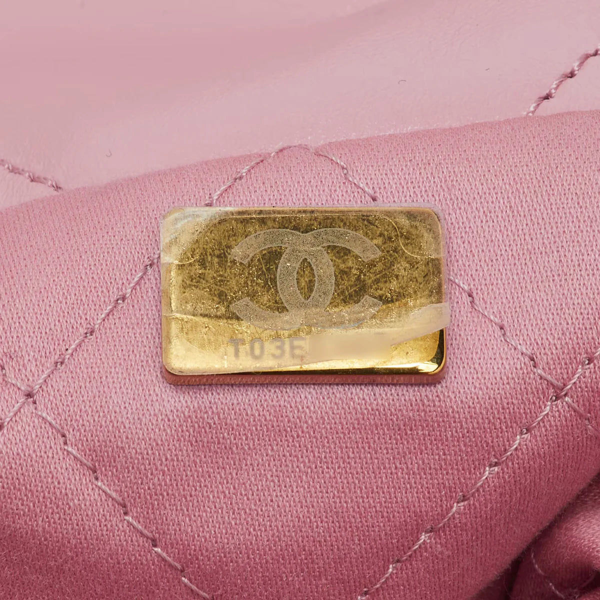 Chanel Light Pink Quilted Shiny Leather Small 22 Bag