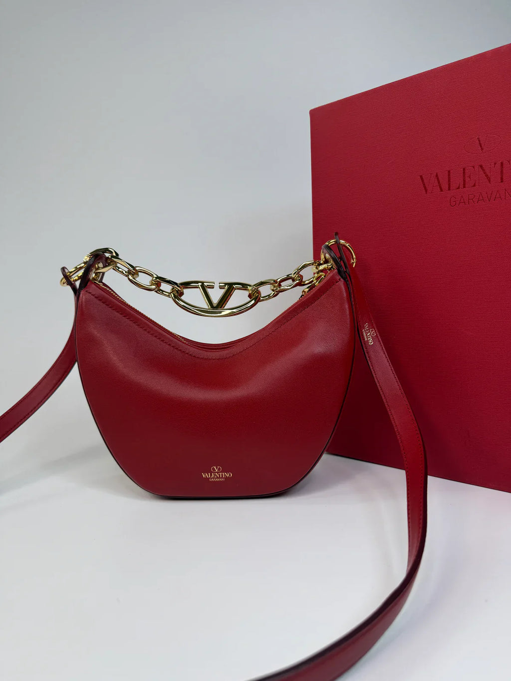 VALENTINO GARAVANI VLOGO HALF MOON BAG
