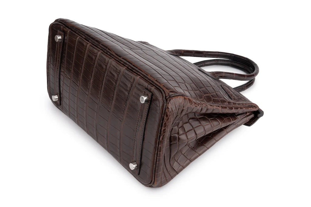 Hermès Birkin 30 Croc Niloticus Ebene PHW