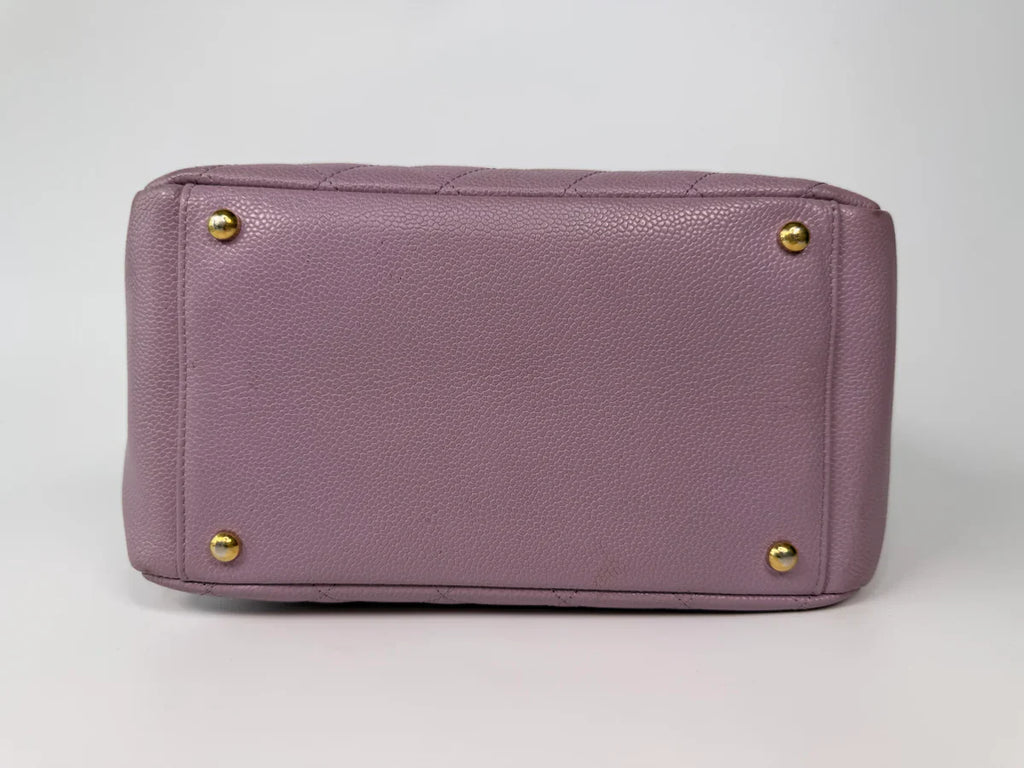 CHANEL PETITE TIMELESS TOTE IN LILAC CAVIAR LEATHER WITH GOLD HARDWARE