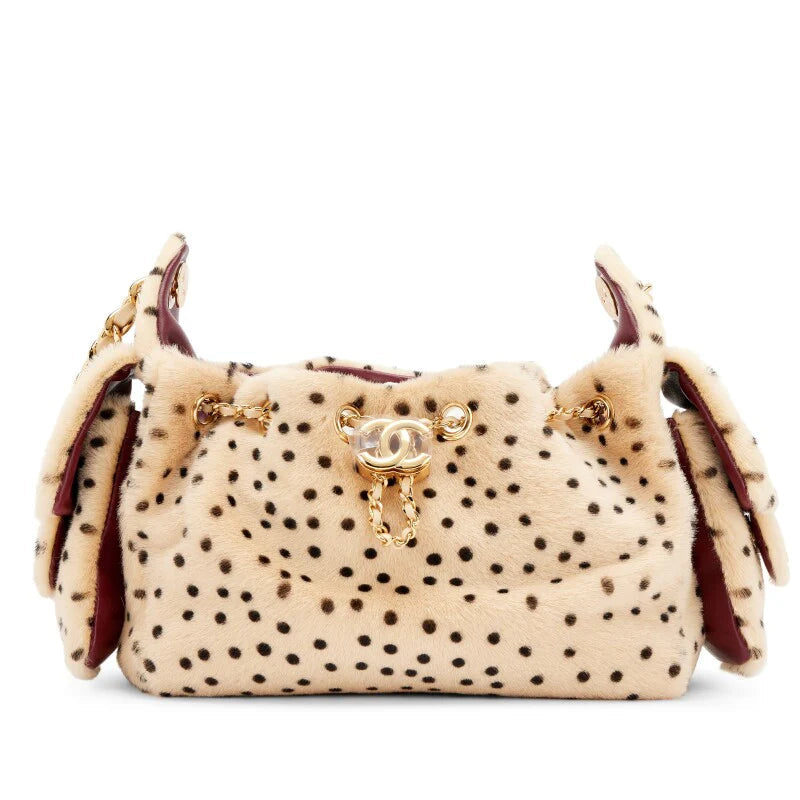 Refundable Deposit Chanel 25 mini furry cheetah bag